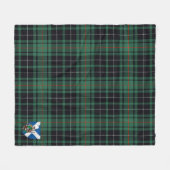 Scotts MacAulay Hunting Ancient Tartan Pset Fleece Deken (Voorkant (Horizontaal))