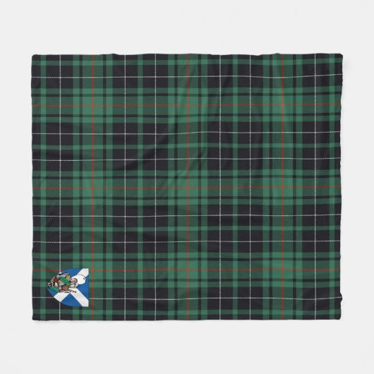 Scotts MacAulay Hunting Ancient Tartan Pset Fleece Deken (Voorkant (Horizontaal))