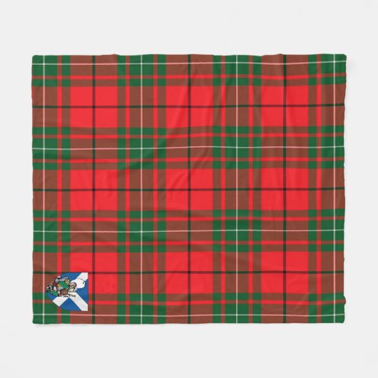Scotts MacAulay Modern Tartan Pset Fleece Deken (Voorkant (Horizontaal))