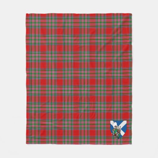 Scotts MacBain Tartan Pset Fleece Deken (Voorkant)