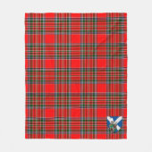 Scotts MacBean Modern Schotse Ruit Plaid Fleece Deken (Voorkant)