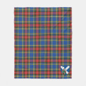 Scotts MacBeth Modern Tartan Pset Fleece Deken (Voorkant)