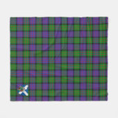 Scotts MacBrayne Tartan Pset Fleece Deken (Voorkant (Horizontaal))