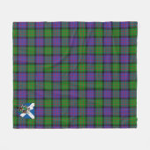 Scotts MacBrayne Tartan Pset Fleece Deken (Voorkant (Horizontaal))