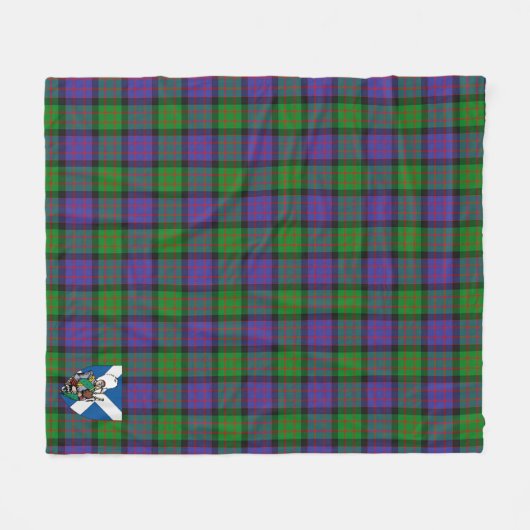 Scotts MacBrayne Tartan Pset Fleece Deken (Voorkant (Horizontaal))