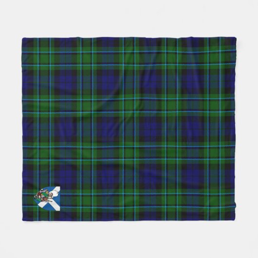 Scotts MacCallum Modern Tartan Pset Fleece Deken (Voorkant (Horizontaal))