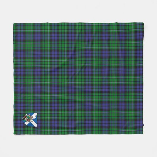 Scotts MacCallum Tartan Pset Fleece Deken (Voorkant (Horizontaal))