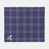Scotts MacCormick Tartan Pset Fleece Deken (Voorkant (Horizontaal))