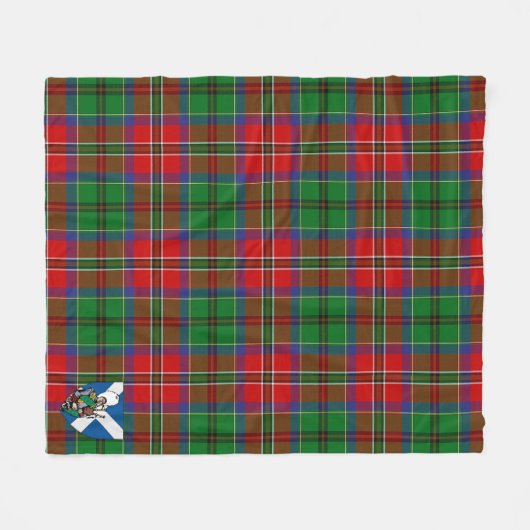 Scotts MacCulloch Tartan Pset Fleece Deken (Voorkant (Horizontaal))