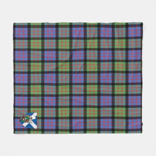 Scotts MacDonald Ancient Tartan Pset Fleece Deken (Voorkant (Horizontaal))