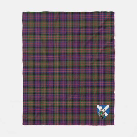 Scotts MacDonald Modern Tartan Plaid Fleece Deken (Voorkant)