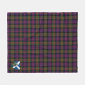 Scotts MacDonald Modern Tartan Plaid Fleece Deken (Voorkant (Horizontaal))