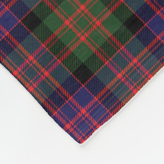 Scotts MacDonald Modern Tartan Plaid Fleece Deken (Hoek)