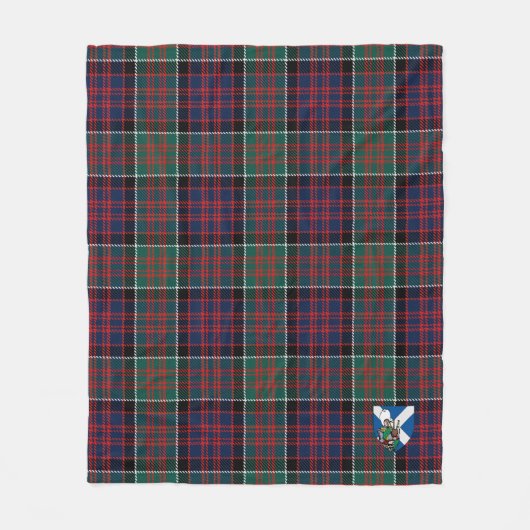 Scotts Macdonalds Tartan Plaid Fleece Deken (Voorkant)