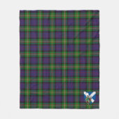 Scotts MacDonell of Glengarry Tartan Pset Fleece Deken (Voorkant)