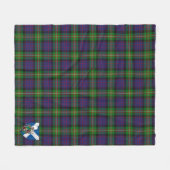 Scotts MacDonell of Glengarry Tartan Pset Fleece Deken (Voorkant (Horizontaal))