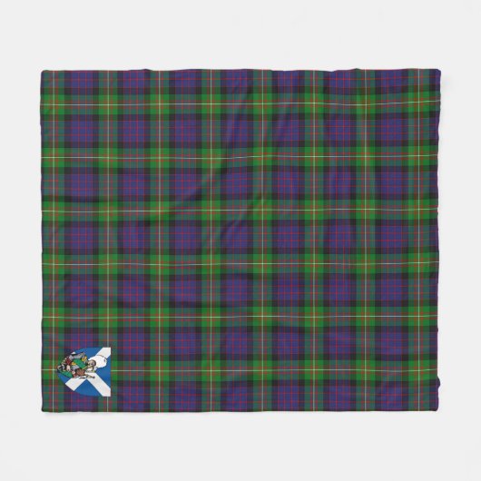 Scotts MacDonell of Glengarry Tartan Pset Fleece Deken (Voorkant (Horizontaal))