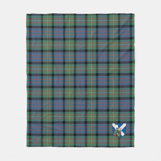 Scotts MacDonnell of Glanarry Ancient Tartan Plai Fleece Deken (Voorkant)