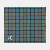Scotts MacDonnell of Glanarry Ancient Tartan Plai Fleece Deken (Voorkant (Horizontaal))
