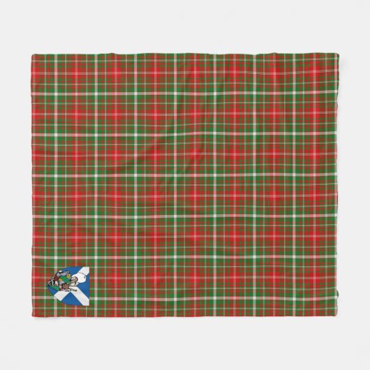 Scotts MacDougall of Lochcarron Tartan Pset Fleece Deken (Voorkant (Horizontaal))