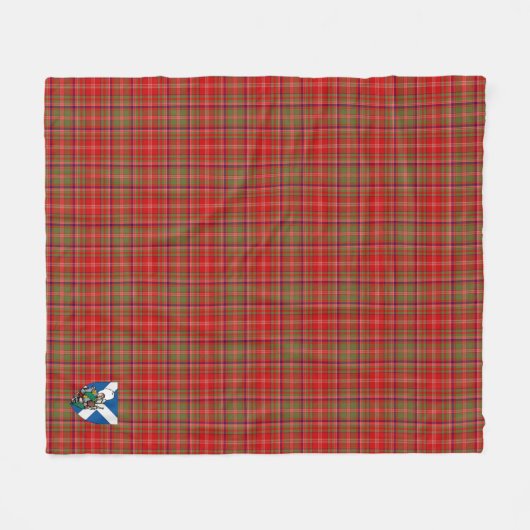 Scotts MacDougall Tartan Plaid Fleece Deken (Voorkant (Horizontaal))