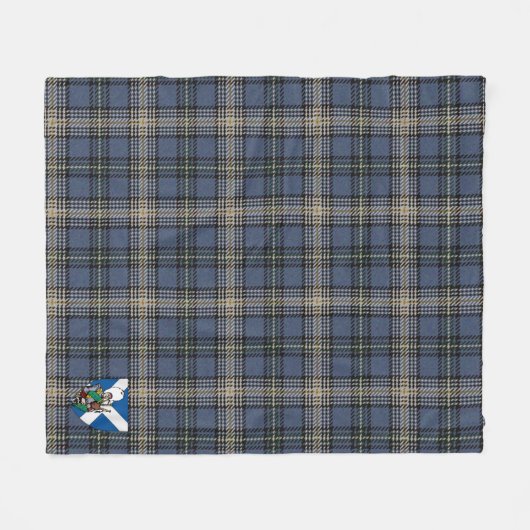 Scotts MacDowall Light Tartan Pset Fleece Deken (Voorkant (Horizontaal))
