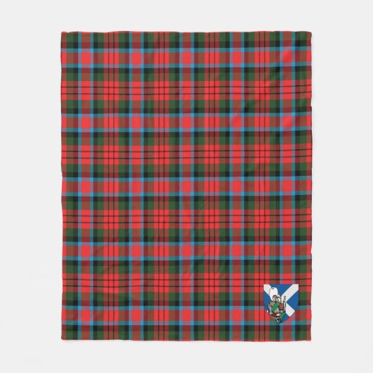 Scotts MacDuff Hunting Ancient Tartan Pset Fleece Deken (Voorkant)