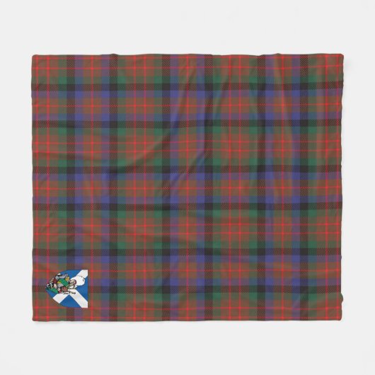 Scotts MacDuff Hunting Modern Tartan Pset Fleece Deken (Voorkant (Horizontaal))