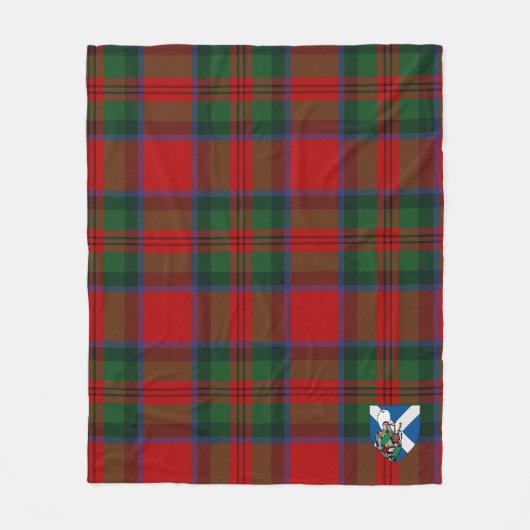 Scotts MacDuff Tartan Pset Fleece Deken (Voorkant)