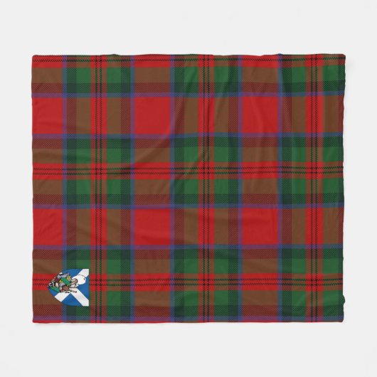 Scotts MacDuff Tartan Pset Fleece Deken (Voorkant (Horizontaal))