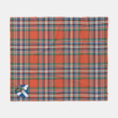 Scotts MacFarlane Ancient Tartan Pset Fleece Deken (Voorkant (Horizontaal))