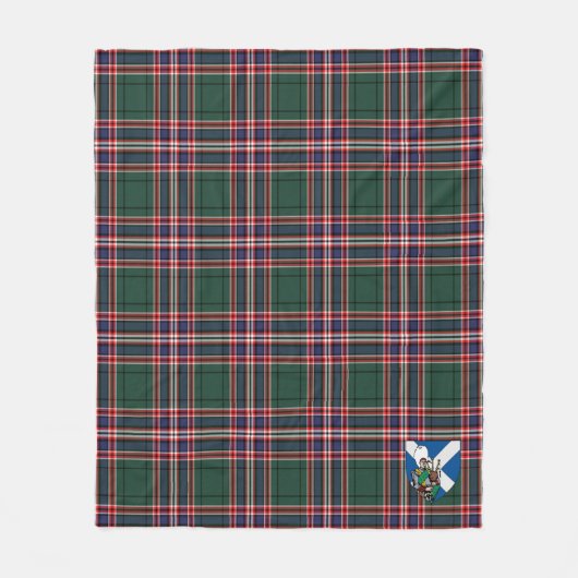 Scotts MacFarlane Hunting Ancient Tartan Pset Fleece Deken (Voorkant)