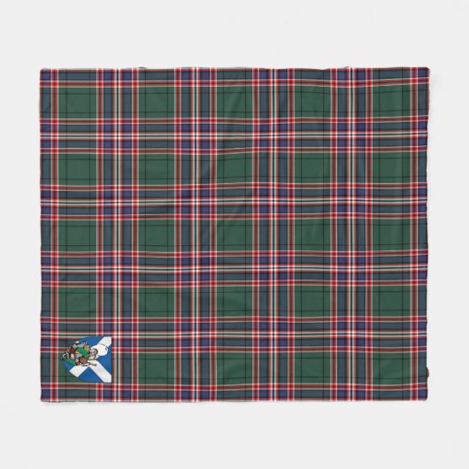 Scotts MacFarlane Hunting Ancient Tartan Pset Fleece Deken (Voorkant (Horizontaal))