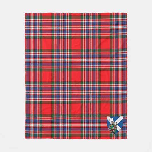 Scotts MacFarlane Modern Tartan Pset Fleece Deken (Voorkant)