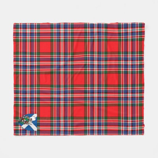 Scotts MacFarlane Modern Tartan Pset Fleece Deken (Voorkant (Horizontaal))