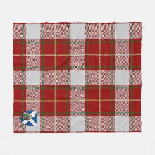 Scotts MacFie Tartan Pset Fleece Deken (Voorkant (Horizontaal))
