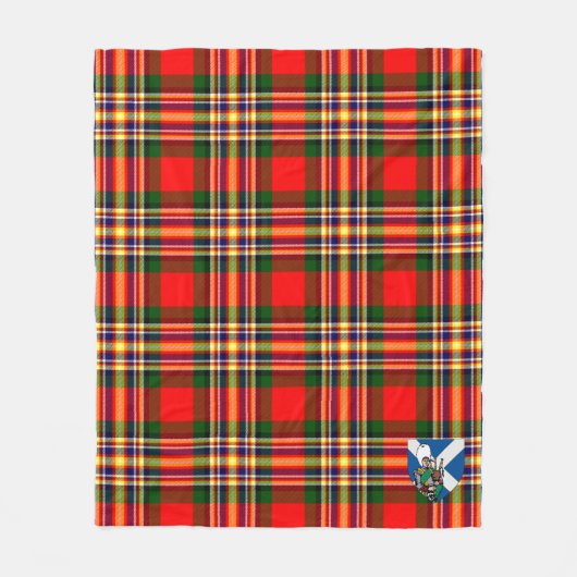 Scotts MacGill Tartan Pset Fleece Deken (Voorkant)