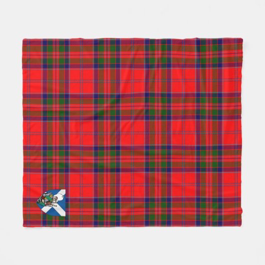 Scotts MacGillivray Modern Tartan Pset Fleece Deken (Voorkant (Horizontaal))