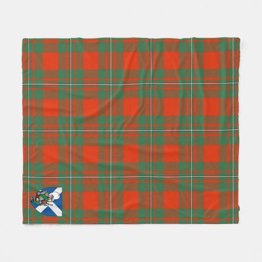 Scotts MacGregor Ancient Tartan Pset Fleece Deken (Voorkant (Horizontaal))