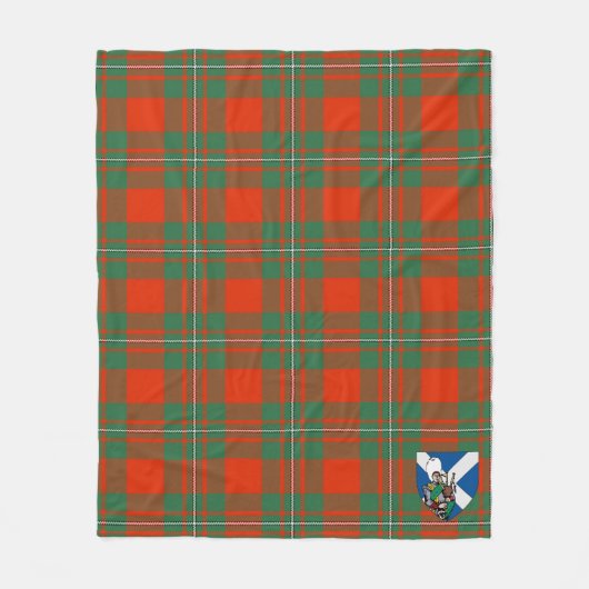 Scotts MacGregor Modern Tartan Pset Fleece Deken (Voorkant)