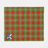 Scotts MacGregor Tartan Pset Fleece Deken (Voorkant (Horizontaal))