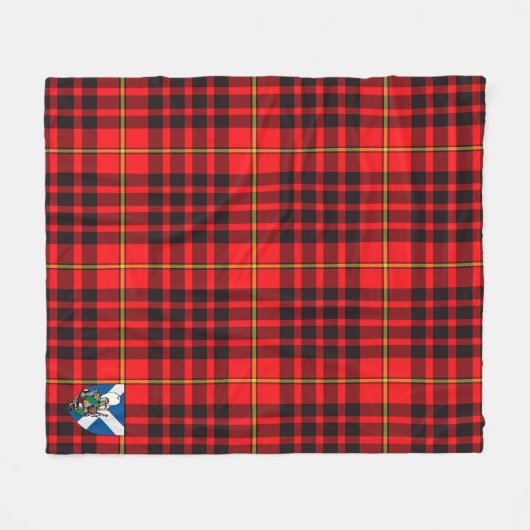 Scotts MacIan Tartan Pset Fleece Deken (Voorkant (Horizontaal))