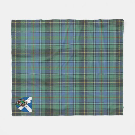 Scotts MacInnes Ancient Tartan Pset Fleece Deken (Voorkant (Horizontaal))