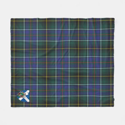 Scotts MacInnes Modern Tartan Pset Fleece Deken (Voorkant (Horizontaal))