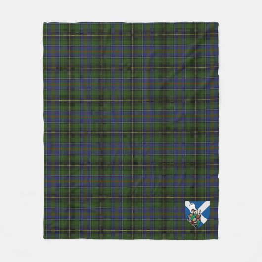 Scotts MacInnes Tartan Pset Fleece Deken (Voorkant)