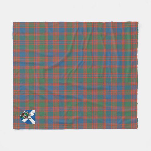 Scotts MacIntyre Ancient Tartan Pset Fleece Deken (Voorkant (Horizontaal))