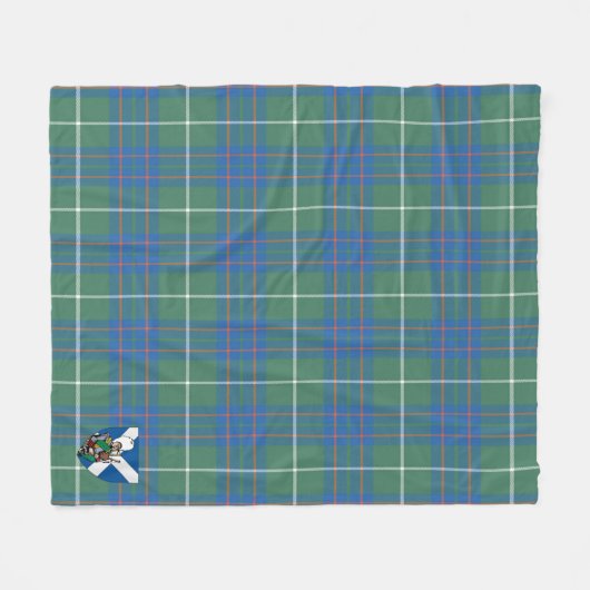 Scotts MacIntyre Hunting Ancient Tartan Pset Fleece Deken (Voorkant (Horizontaal))
