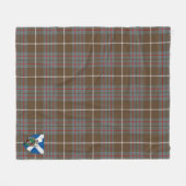 Scotts MacIntyre Hunting Weathered Tartan Pset Fleece Deken (Voorkant (Horizontaal))