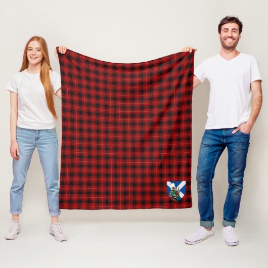 Scotts MacIver Schotse Plaid Fleece Deken (In situ)