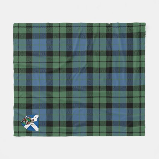 Scotts MacKay Ancient Tartan Pset Fleece Deken (Voorkant (Horizontaal))